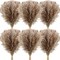 Dried Pampas Grass Decor 17 Inch Bulk Natural Small Pompous Wild Fluffy Pampas Floral Boho Decor Flowers for Wedding Party Farmhouse Home Bathroom Office Kitchen(100 Pcs,Brown)